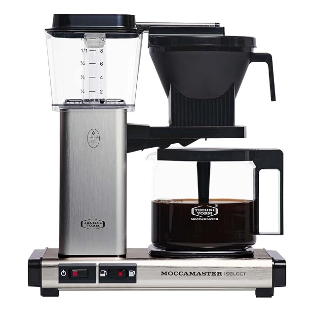 Cafetière filtre Moccamaster KBG Select avec sa verseuse en verre